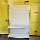 Перфо стелажі TEGOMETALL з перфорованими задніми стінками 2000x1250 з додатковою полицею для магазина, фото 3