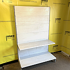 Перфо стелажі TEGOMETALL з перфорованими задніми стінками 2000x1250 з додатковою полицею для магазина, фото 4