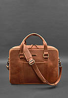 Кожаная сумка для ноутбука и документов светло-коричневая Crazy Horse BlankNote UL, код: 8132825