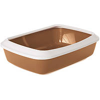 Туалет с бортиком для котов Savic Iriz Nordic Litter Tray 42х31х12.5 см Светло-коричневый (54 BM, код: 7892852