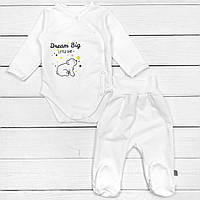 Набор Dexters для ребенка с боди и штанами dream big 68 см молочный (13132332387) PZ, код: 8329218