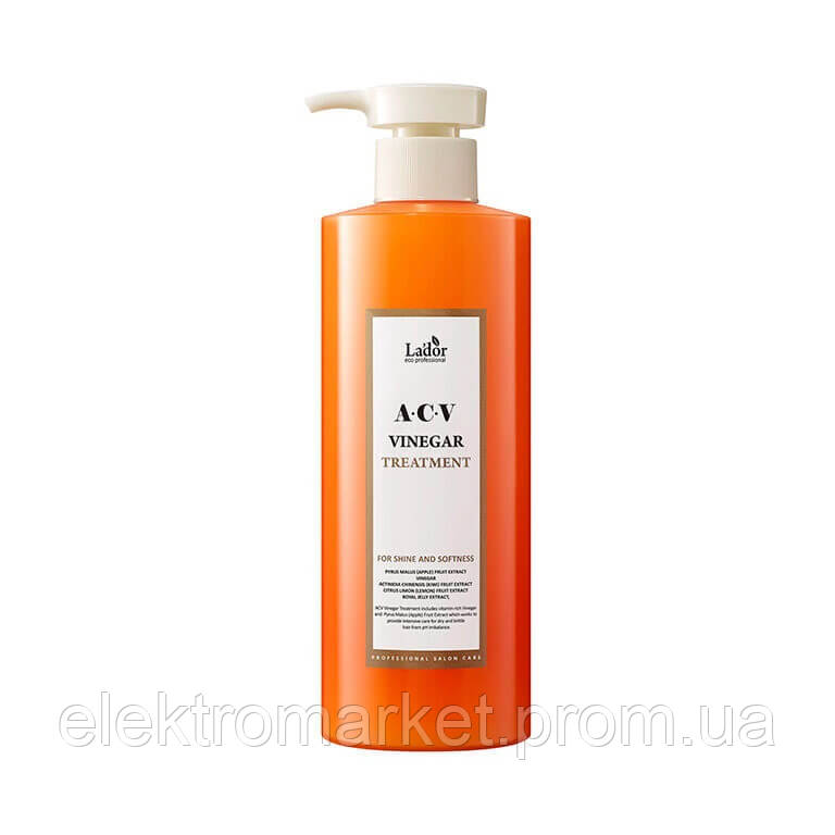 Маска для волос с яблочным уксусом ACV Vinegar Treatment Lador 430 мл ET, код: 8164300 - фото 1 - id-p2159735755