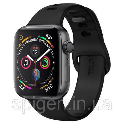 Ремінець Spigen для Apple Watch Series 5/4/3/2/1 44/42 mm Air Fit, Black (062MP25400), фото 1