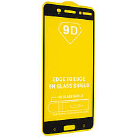 Защитное стекло 9D Glass 0.20 mm Full Glue для Nokia 6 Dual Sim Black (00007106) SX, код: 1287491