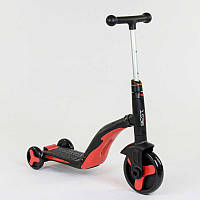 Самокат детский 3в1 Best Scooter с PU колёсами (свет+музыка) - Red (80454) BM, код: 6959188