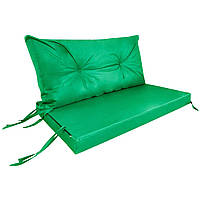 Комплект подушек Tia-Sport Сидушка и спинка Оксфорд Зеленый (sm-0961) UP, код: 7582478
