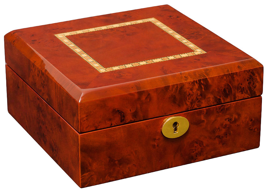 Скринька для зберігання 6-ти годинників з дерева з оригінальним дизайном колір венге