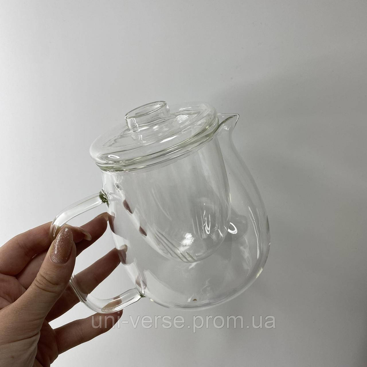 Чайник стеклянный со стеклянным ситом 600 мл Наиф Olens 34288-2 XN, код: 8325482 - фото 4 - id-p2158630370