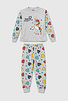 Костюм (свитшот+штаны) для девочки Baby Show 231004 104 см Серый (2000989931607) XN, код: 8214769