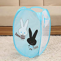 Кошик для іграшок UKC Baby Play 48х29х25 см Кролики Блакитний QT, код: 7890726
