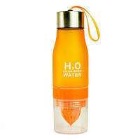 Спортивна пляшка-соковижималка H2O Water bottle Orange Жовтогарячий MY, код: 181746