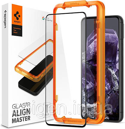 Захисне скло Spigen для Pixel 8 - AlignMaster Glas.tR (1 шт), Black (AGL06351), фото 1