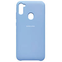 Чехол Silicone Case Samsung Galaxy A11 M11 Light Blue TO, код: 8111679