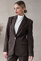 Пиджак женский LadyLike 167860183 40 коричневый NX, код: 8336367