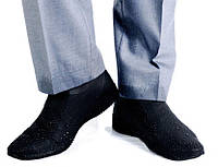 Бахилы для обуви от дождя, снега, грязи M многоразовые, силиконовые Черный (vol-752) QT, код: 2368921