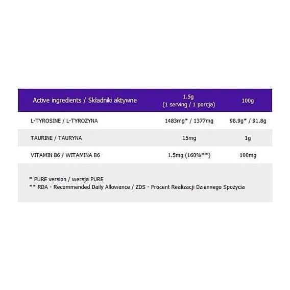 Тирозин для спорта OstroVit Tyrosine 210 g 140 servings Orange GG, код: 7546006 - фото 2 - id-p2161222369