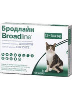 Бродлайн спот он Broadline Spot On для кішок до 7,5 кг 3піпетки