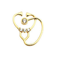 Значок BROCHE Фонендоскоп золотистый BRGV112340 LW, код: 7618519