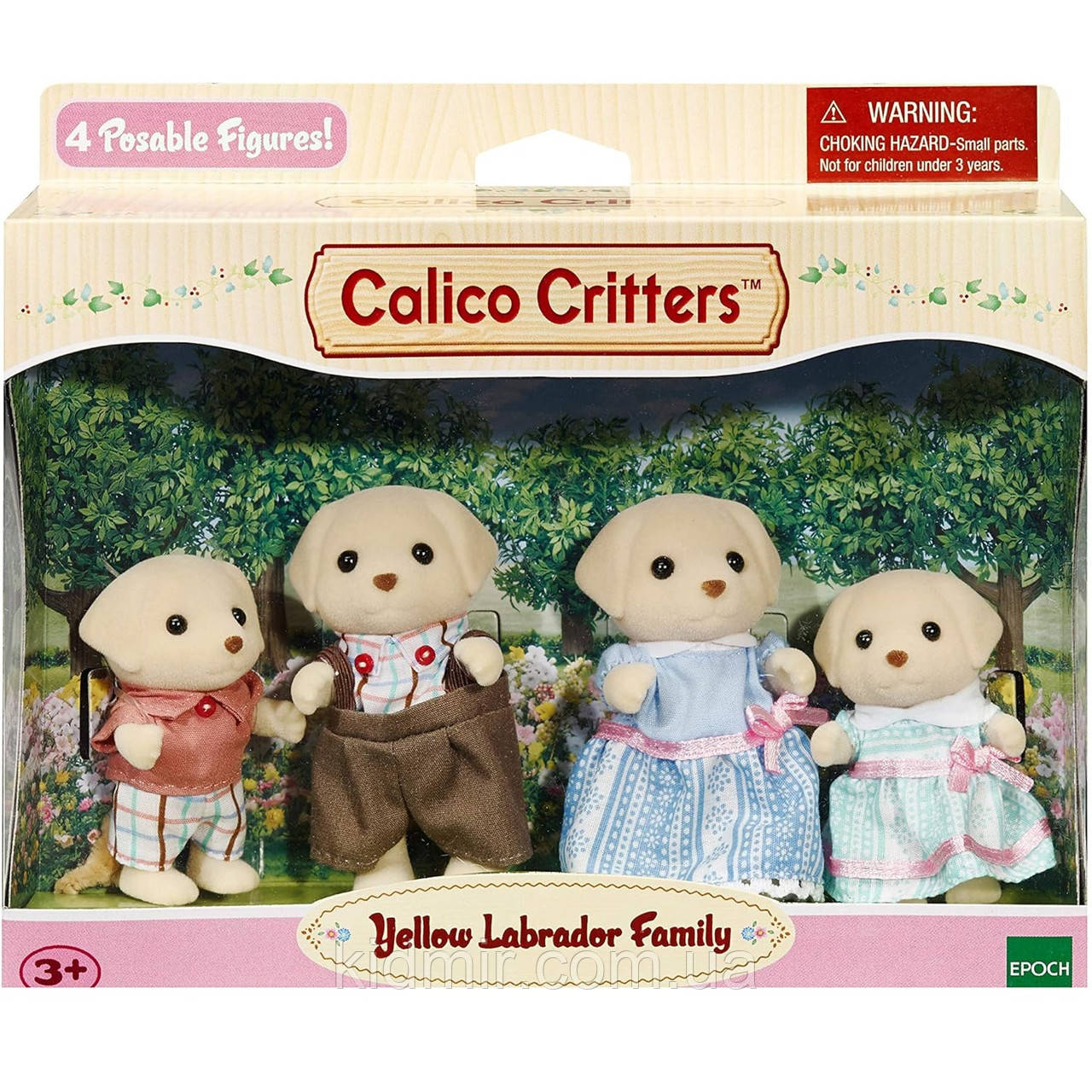 Calico Critters CC1809 Сім'я жовтих лабрадорів Sylvanian Families