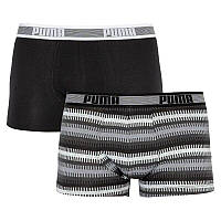 Труси-боксери Puma Worldhood Stripe Trunk L 2 пари black gray white (501004001-200) SC, код: 2467428