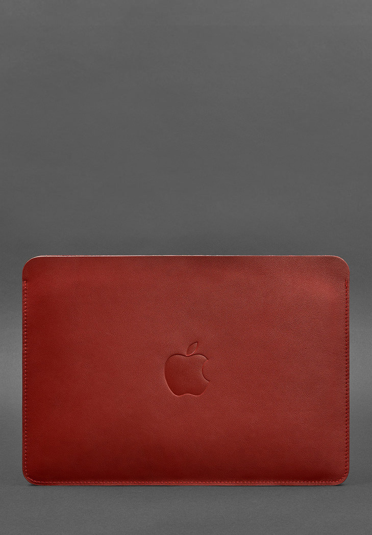 Чохол із натуральної шкіри для MacBook 13 дюйм Червоний BlankNote SP, код: 8131850