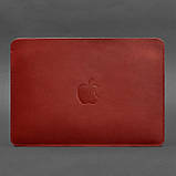 Чохол із натуральної шкіри для MacBook 13 дюйм Червоний BlankNote SP, код: 8131850, фото 3