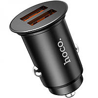 Автомобильное зарядное устройство Hoco NZ1 Developer 2 USB-A 1 2 QC 18W 36W Черный NX, код: 8032783