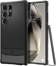 Чохол Spigen для Samsung Galaxy S24 Ultra - Rugged Armor, Matte Black (ACS07286)