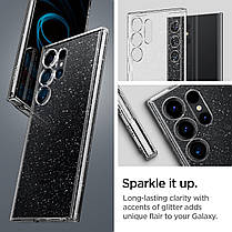 Чохол Spigen для Samsung Galaxy S24 Ultra - Liquid Crystal Glitter, Crystal Quartz (ACS07285), фото 4