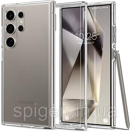 Чохол Spigen для Samsung Galaxy S24 Ultra - Ultra Hybrid, Crystal Clear (ACS07292), фото 1