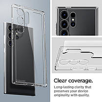 Чохол Spigen для Samsung Galaxy S24 Ultra - Ultra Hybrid, Crystal Clear (ACS07292), фото 4