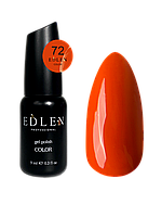 Гель-лак Edlen Color 9мл 072 приглушенный оранжевый