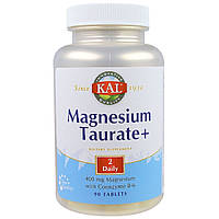 Таурат Магния KAL Magnesium Taurate+ 400 мг 90 таблеток (CAL36975) US, код: 1826886