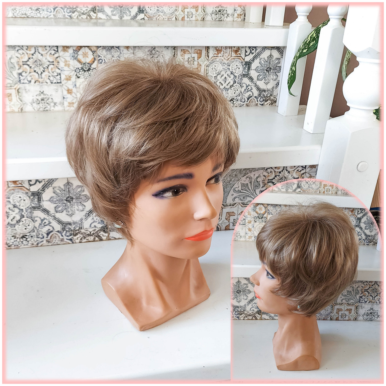 Перука коротка з термоволосся пісочний RG 9713- 14, фото 1