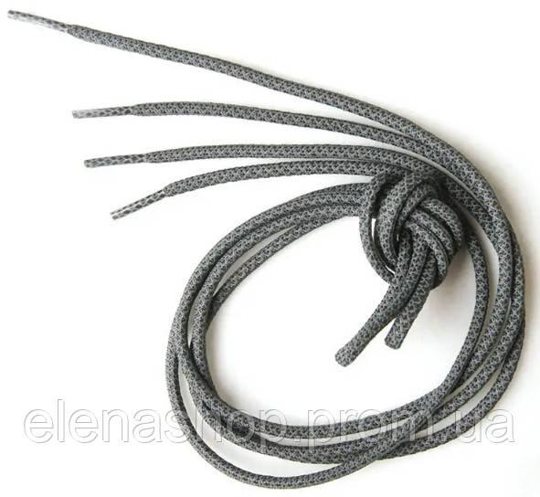 Шнурки-фликеры светоотражающие Triks 105 см Черный Серый ES, код: 7847237 - фото 1 - id-p2161307388