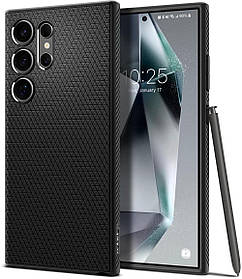 Чохол Spigen для Samsung Galaxy S24 Ultra - Liquid Air, Matte Black (ACS07287)