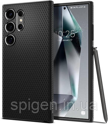 Чохол Spigen для Samsung Galaxy S24 Ultra - Liquid Air, Matte Black (ACS07287), фото 1