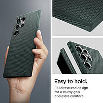 Чохол Spigen для Samsung Galaxy S24 Ultra - Liquid Air, Abyss Green (ACS07288), фото 4