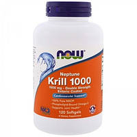 Масло криля NOW Foods Neptune Krill Oil 1000 mg 120 Softgels DH, код: 7520350