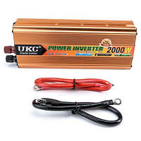 Инвертор автомобильный UKC 24V-220V 2000W IN, код: 2552197