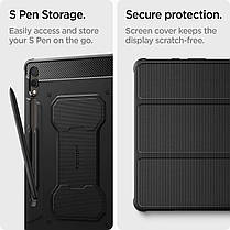 Чохол Spigen для Samsung Galaxy Tab S9 Plus (12.4") - Rugged Armor PRO, Black (ACS06539), фото 4