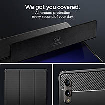 Чохол Spigen для Samsung Galaxy Tab S9 Ultra (14.6 Inch) - Rugged Armor PRO, Black (ACS06538), фото 5