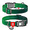 Нашийник для собак нейлоновий WAUDOG Nylon Mono з QR-паспортом, світловідбивний, пластиковий фастекс, M, Ш 20, фото 2