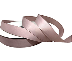 Репсова стрічка 2,5 см-ОПТ, колір- пудровий, 18 метрів, Пудровий
