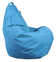 Кресло мешок груша Tia-Sport 90х60 см Оксфорд голубой (sm-0041) NX, код: 6538146