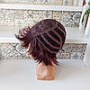 Перука пишна каре каскад із термоволосся бургунд RG 2025-99Т, фото 7