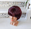 Перука пишна каре каскад із термоволосся бургунд RG 2025-99Т, фото 6