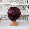 Перука пишна каре каскад із термоволосся бургунд RG 2025-99Т, фото 3