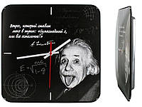 Часы настенные Montre Энштейн 30х30х5 см Стекло Тихий ход (17006) QT, код: 1320461