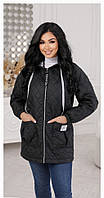 Куртка жіноча демісезонна Sofia HP-6453 Чорний 48-50 NX, код: 8347969